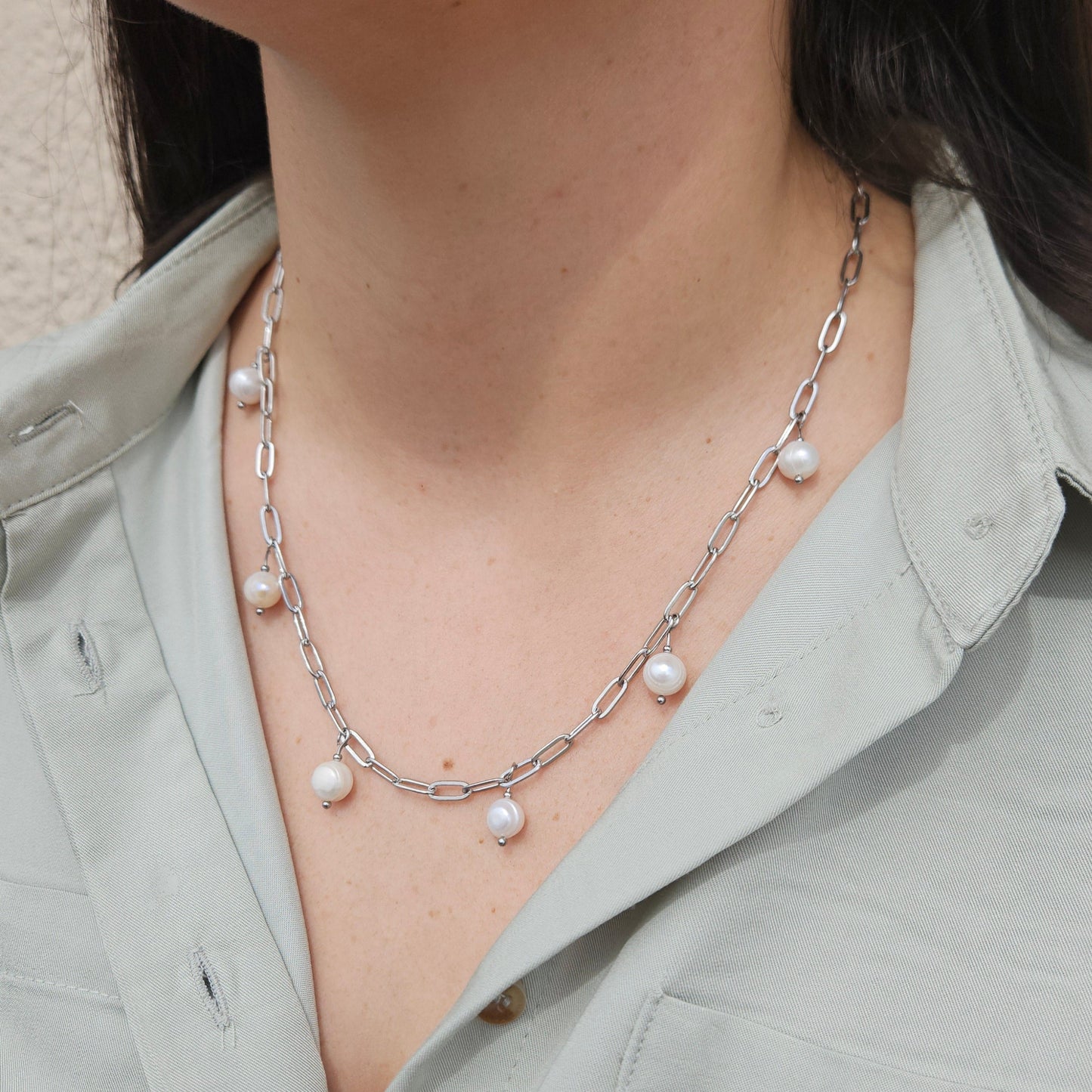 Kette "Verona" - Süßwasserperlenkette