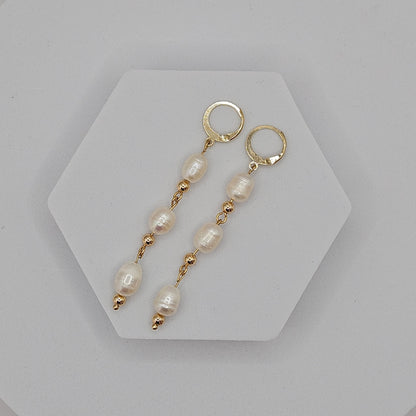 Cambridge Ohrringe – Eleganz in Gold & Perlen | Handgemacht & 18K vergoldet