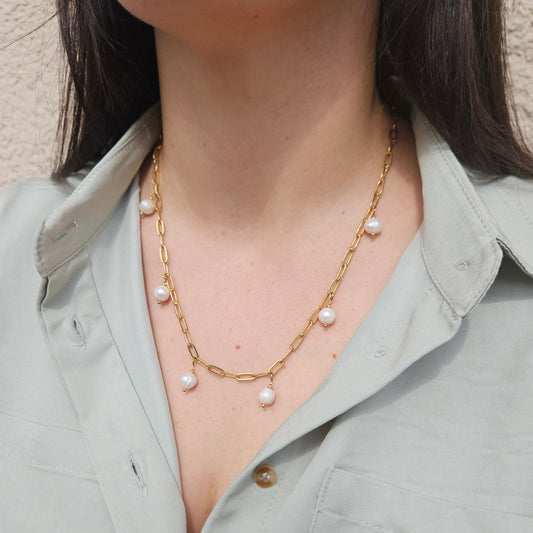 Kette "Verona" - Süßwasserperlenkette