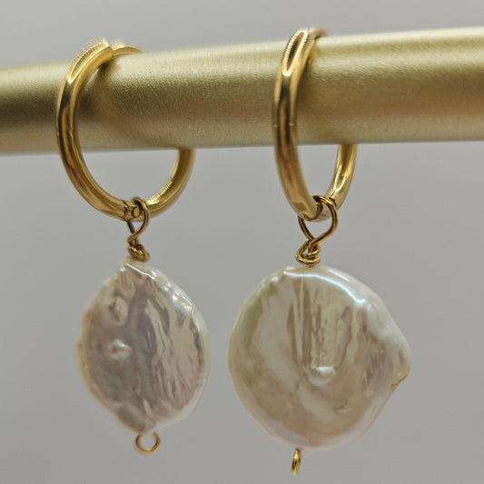 Vintage-Venice -  Kreolen mit Vintage-Perle