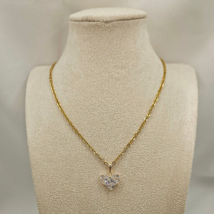 Diamond Heart – Halskette mit funkelndem Herzanhänger aus Zirkonia