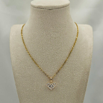 Diamond Heart – Halskette mit funkelndem Herzanhänger aus Zirkonia