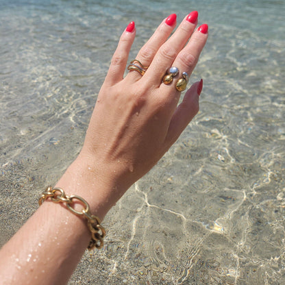 Solea Armband aus Edelstahl – Chunky Gliederarmband wasserfest