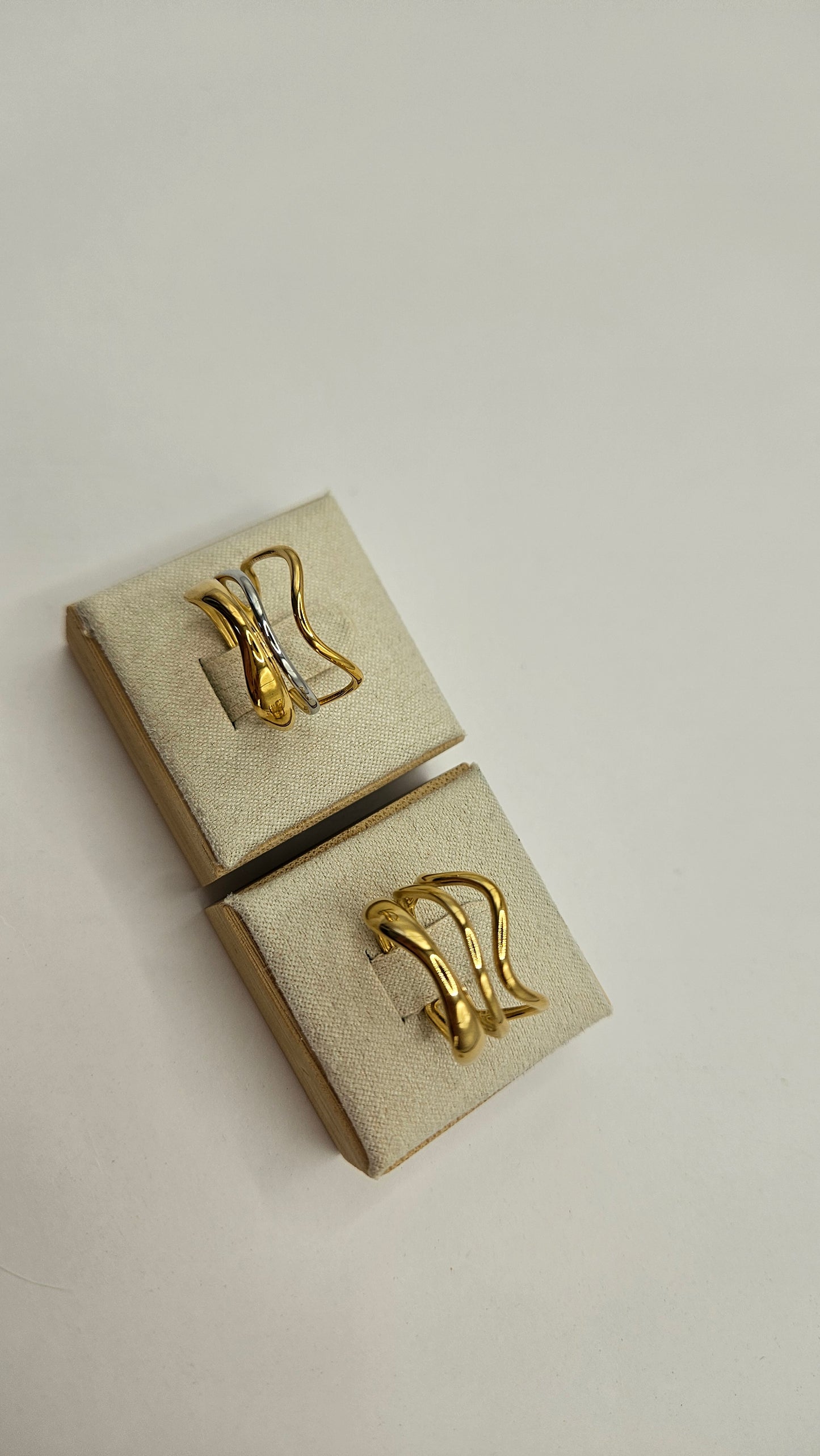 Ocean Ring aus Edelstahl – Größenverstellbarer Statement Ring